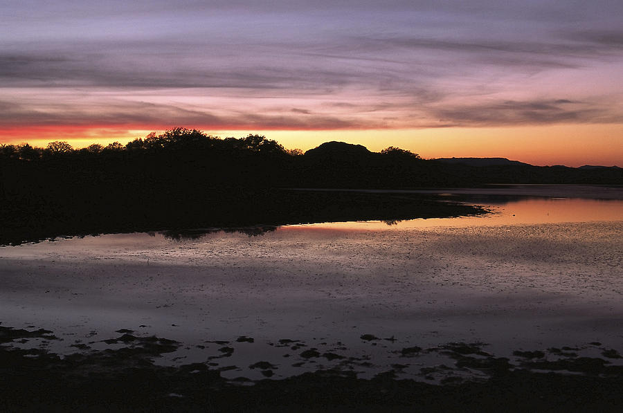 Sunset Over Quanah Parker Lake Photograph by Richard Smith