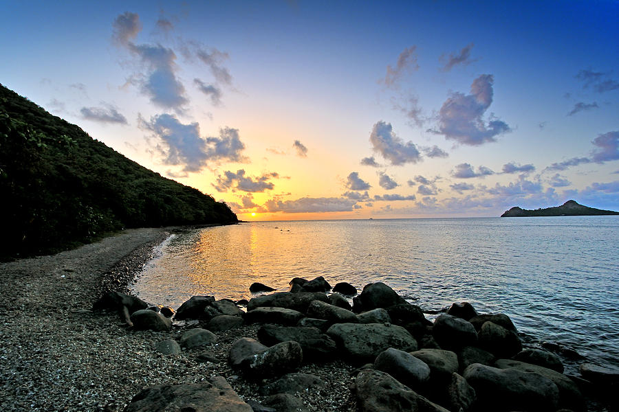 Sunset Over Rodney Bay - St. Lucia Photograph by Brendan Reals