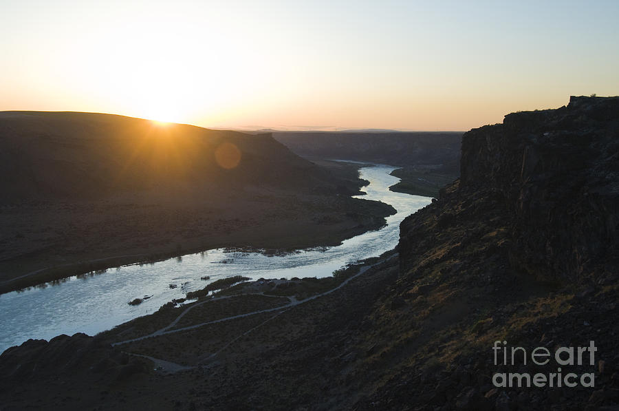 Sunset Over Snake River Photograph by William H. Mullins