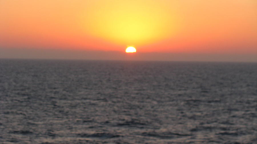 Sunset Photograph - Sunset Over the Caribbean by Sandras