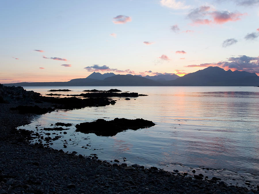 Sunset Over The Cuillin Hills, Skye Photograph by David C Tomlinson