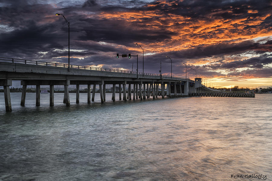 Sunset Over The Drawbridge Photograph by Fran Gallogly