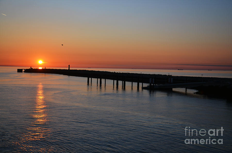 Sunset Over The English Channel by Scott D Welch Sunset Over The English Channel by Scott D Welch
