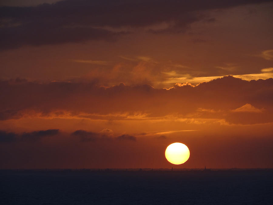 Sunset over the Gulf Photograph by John Koehler - Fine Art America