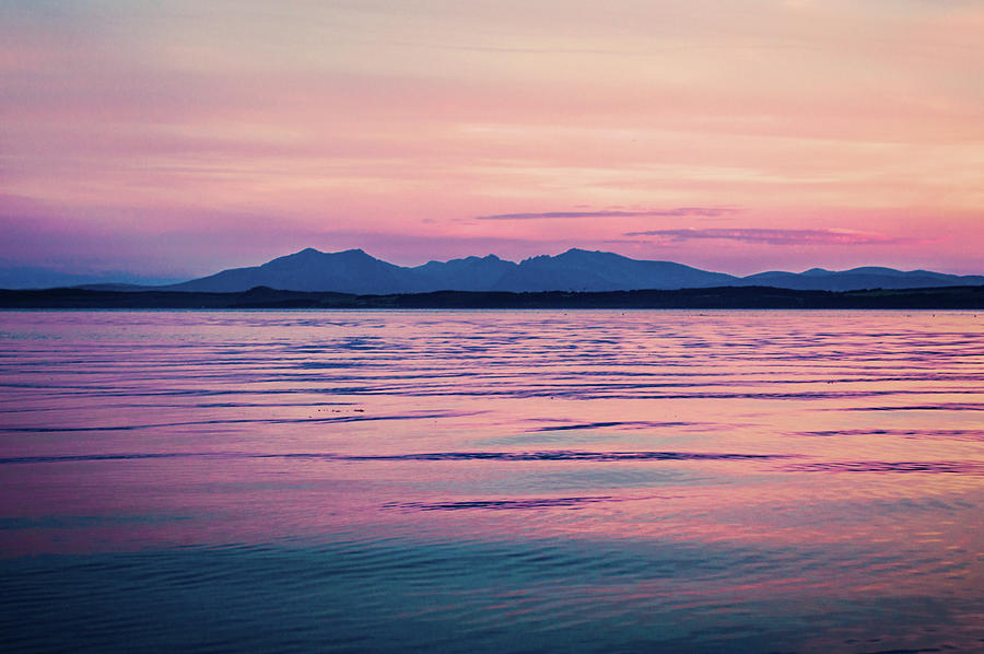 Sunset Over The Isle Of Arran, Scotland by Vwb Photos