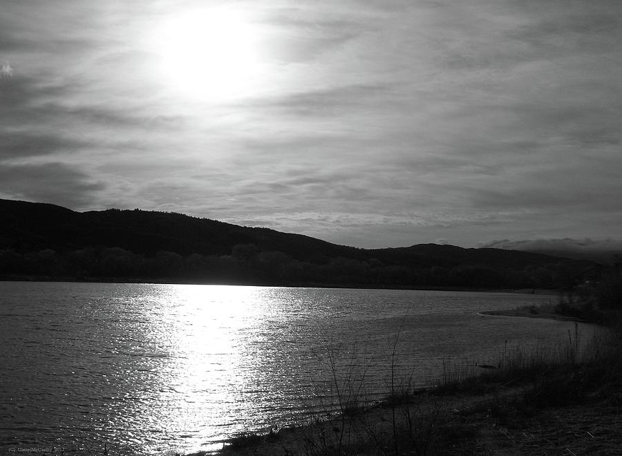 Black And White Photograph - Sunset Over The Lake by Glenn McCarthy Art and Photography