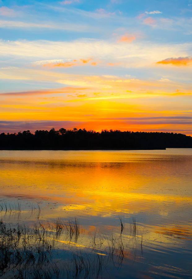 Sunset Photograph - Sunset Over The Lake by Parker Cunningham