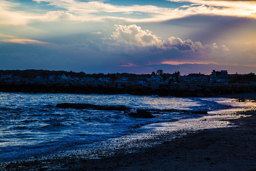 Sunset Photograph - Sunset Over the Maine Seashore 1 by John Hoey