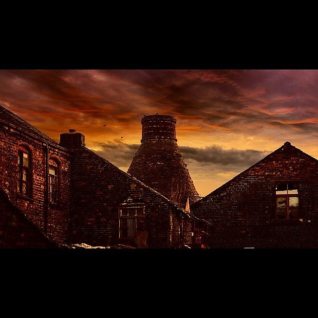 Sunset Photograph - Sunset Over The Potteries by Jenna Goodwin