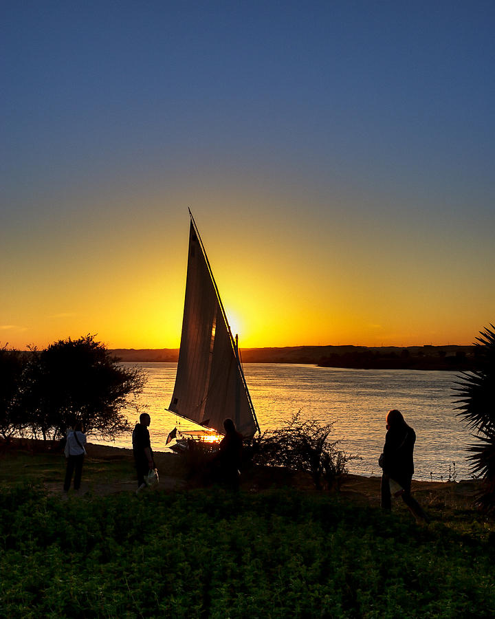 Sunset Over The River Nile Photograph by Mark Tisdale
