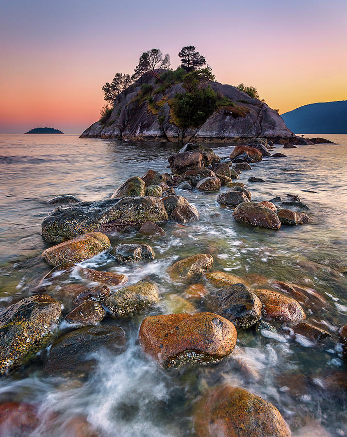 Sunset Over The Rocks Photograph by Alexis Birkill