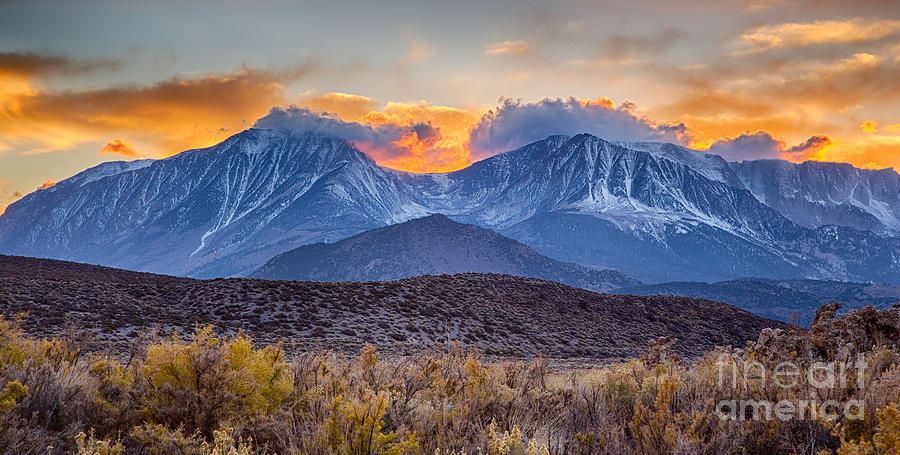 Sunset Over The Sierras Photograph by Mimi Ditchie