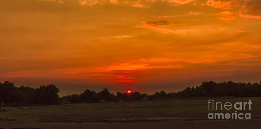 Sunset Photograph - Sunset Over The Sport Complex by Robert Bales