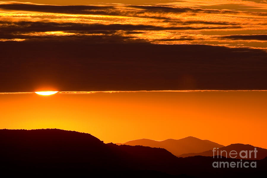 Sunset Over The Wichita Mountains Photograph by Gregory G. Dimijian, M.D.