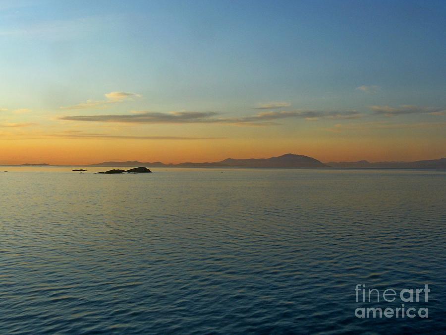 Sunset Photograph - Sunset over Vancouver Island by Lena Photo Art