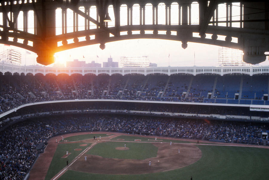 Sunset Over Yankee Stadium Photograph by Retro Images Archive