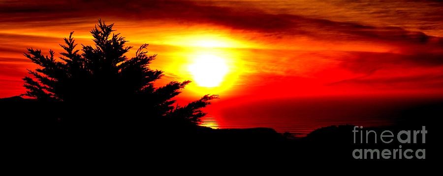 Sunset Photograph - Sunset overlooking Pacifica CA II by Jim Fitzpatrick