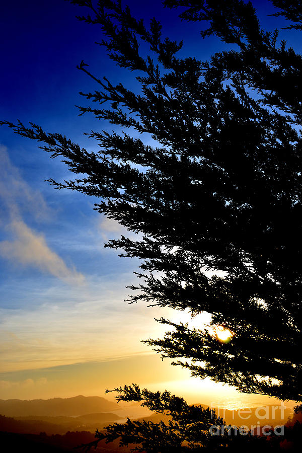Sunset Photograph - Sunset overlooking Pacifica CA IV by Jim Fitzpatrick