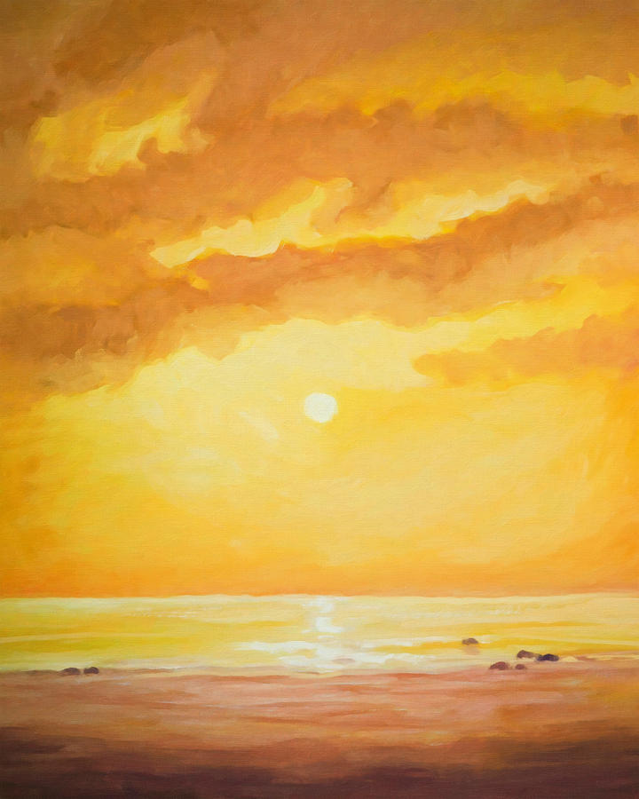 Sunset Painting Painting by Lutz Baar