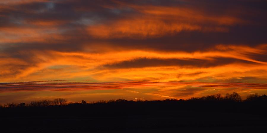 Sunset Panorama Photograph by Bonfire Photography
