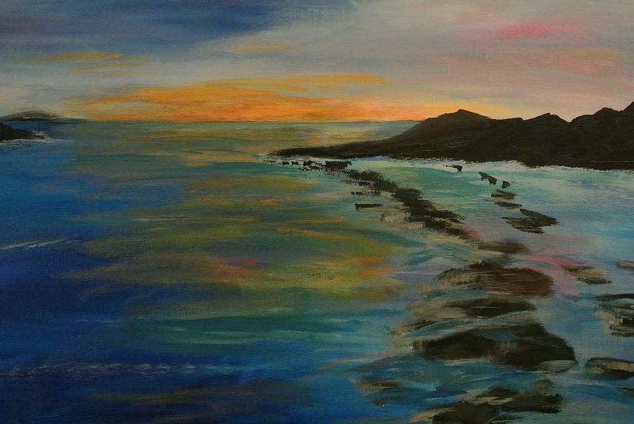 Sunset Paradise Painting by Lynne McQueen