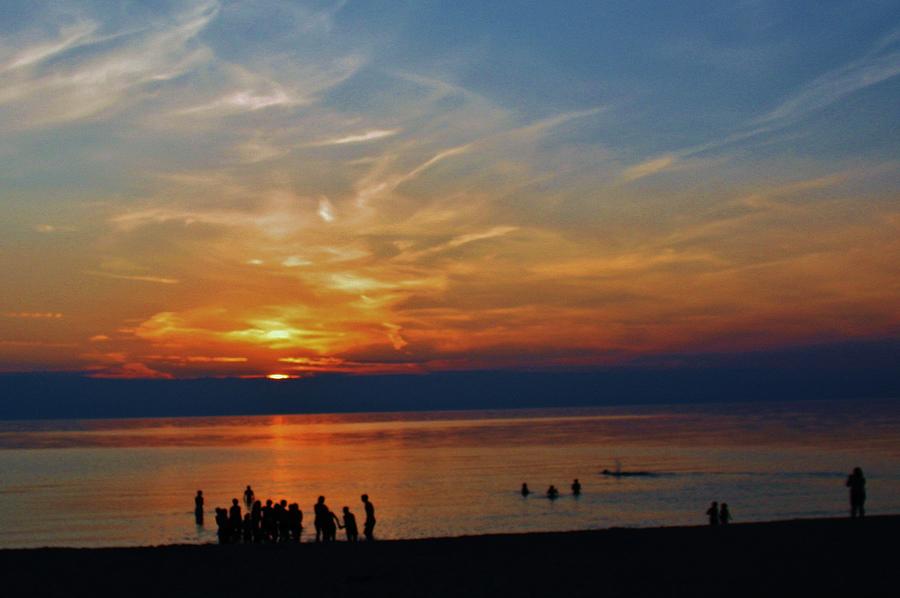 Sunset Party on the Beach Photograph by David Bier - Fine Art America