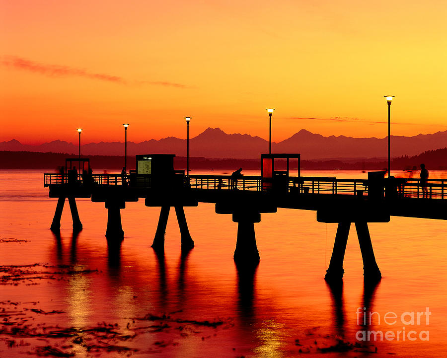 Sunset Pier Photograph by Jim Corwin