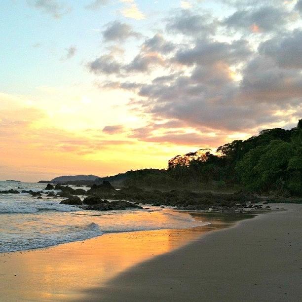 Sunset Photograph - #sunset #playa #montezuma #costarica by Kayla  Pearson
