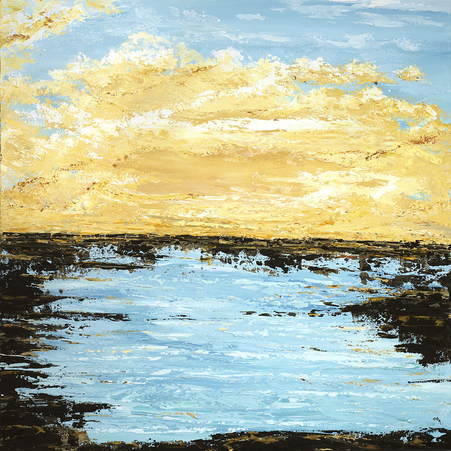 Sunset Plunge Painting by Tamara Nelson