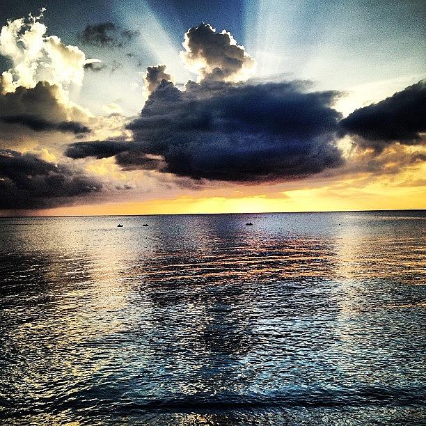 Sunset Photograph - Cayman Island Sunset by Jonathan Keane