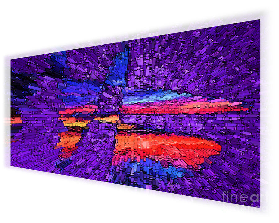 Abstract Photograph - Sunset Purple by Christine Dekkers