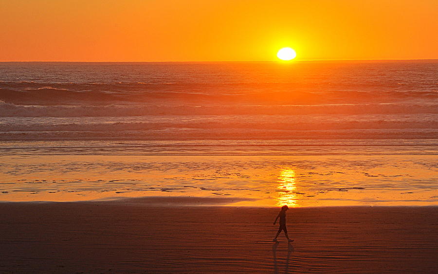 Sunset Reflection Photograph by AJ  Schibig