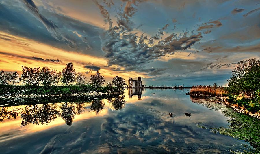 Sunset Reflection Photograph by Jeff S PhotoArt