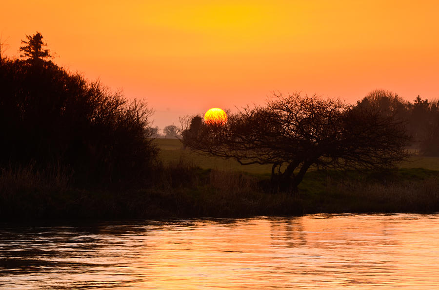 Sunset Reflection Photograph by Joe Ormonde