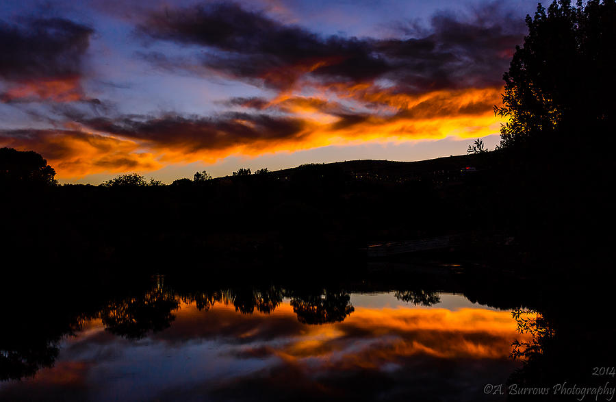 Sunset Reflections Photograph by Aaron Burrows