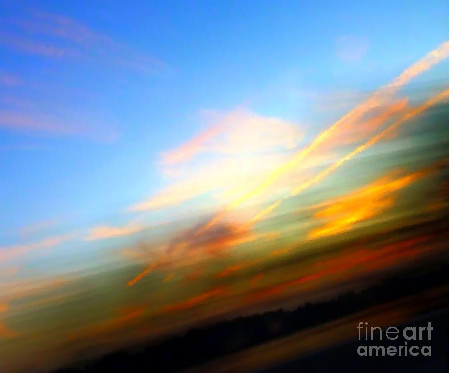 Sunset Reflections - Abstract Photograph by Robyn King