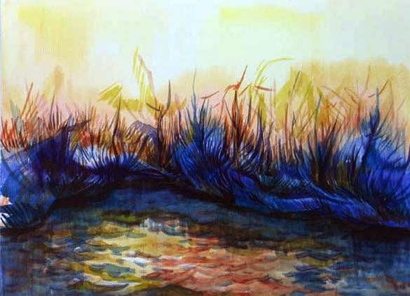 Sunset reflections Painting by Anna  Duyunova