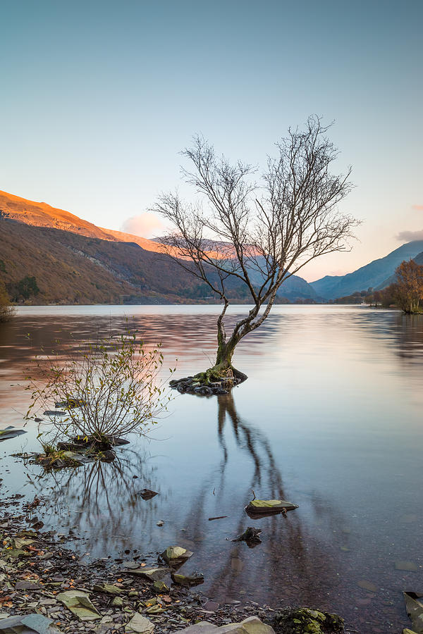 Sunset Reflections at Llyn Padarn Photograph by Christine Smart - Fine ...