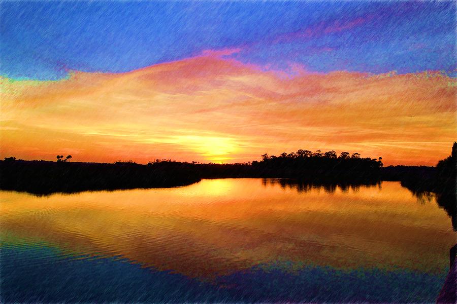 Sunset Reflections Photograph by Richard Zentner