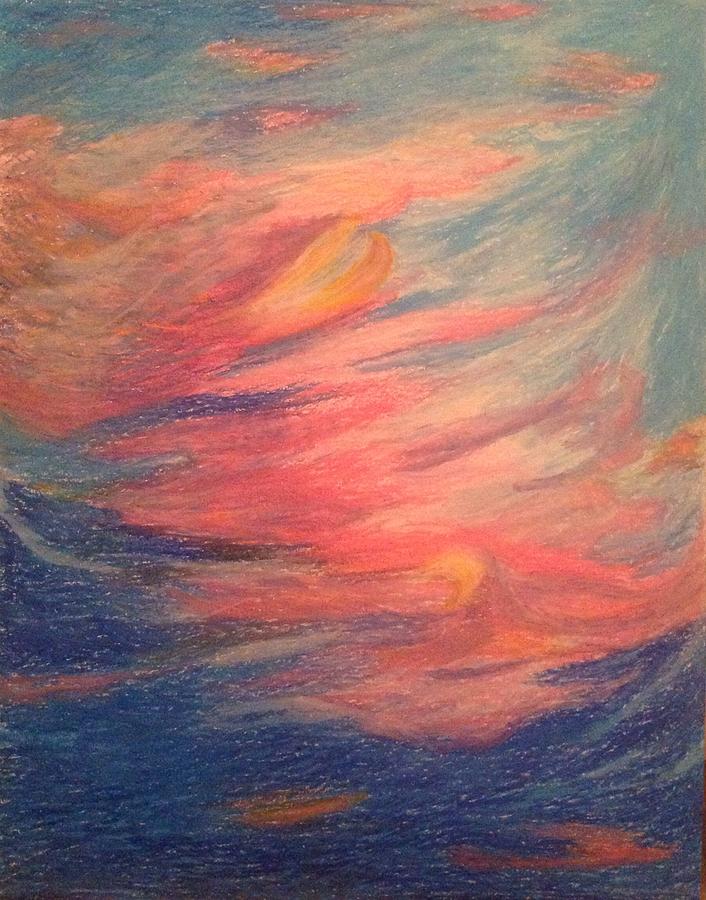 Sunset Rhapsody Drawing by Kerrie B Wrye