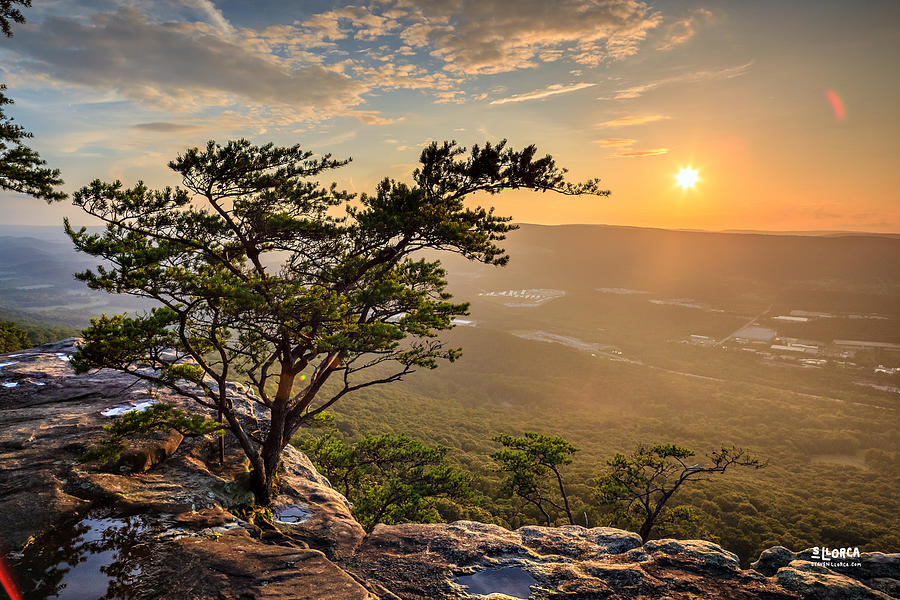 Sunset Rock On Lookout Mountain Photograph by Steven Llorca