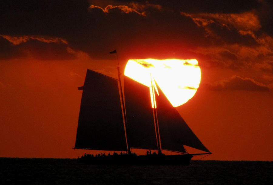 Key West Sunset Sail 5 #1 Photograph by Bob Slitzan