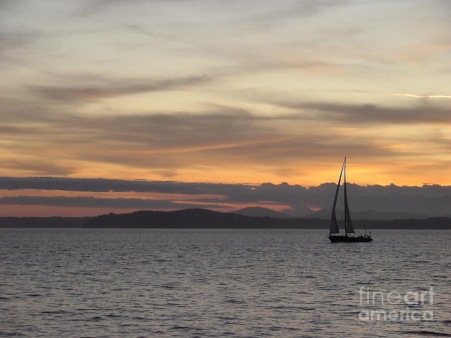 Sunset Sail in Seattle Photograph by Laura  Wong-Rose