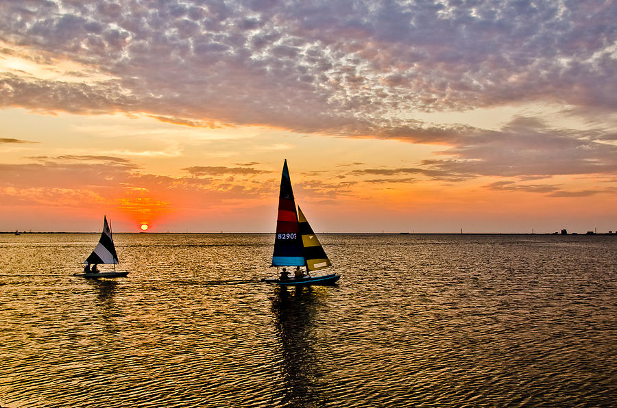 Sunset Photograph - Sunset Sail by Julia August