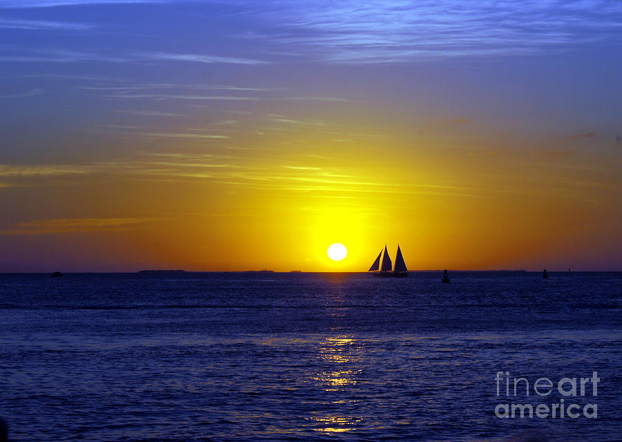 Sunset Sail Photograph by Rex E Ater