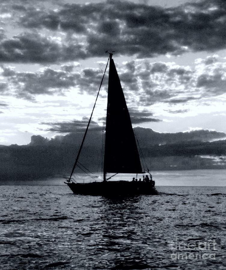 Sailing Photograph - Sunset Sailing -2 by Kathleen Struckle Sailing Photograph - Sunset Sailing -2 by Kathleen Struckle