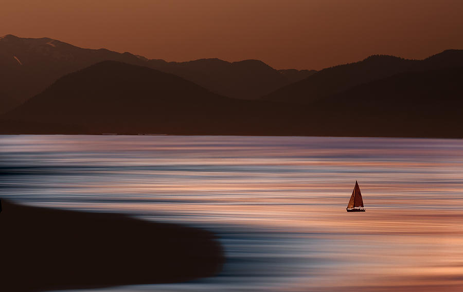 Sunset Sailing Photograph by David Orias