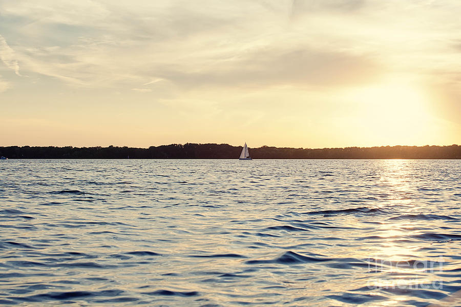 Sunset Sailing On Lake Erie Photograph