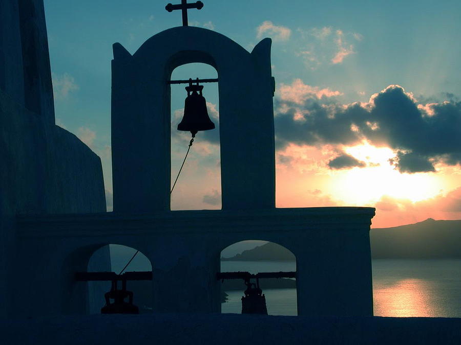 Sunset Photograph - Sunset Santorini Greece by Colette V Hera Guggenheim