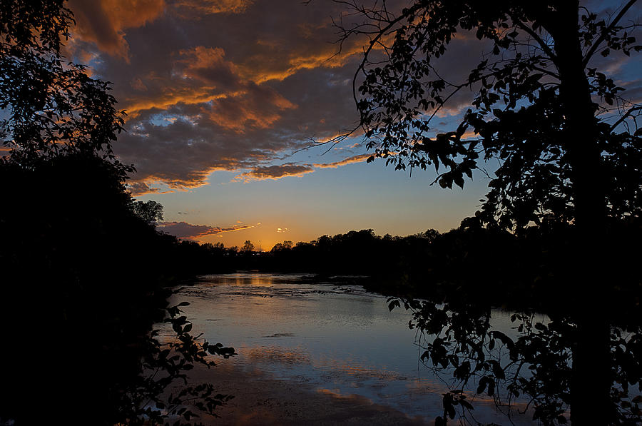 Sunset Scene at the River Photograph by Celso Bressan